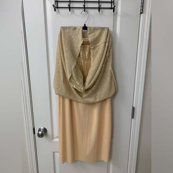 Long Gold Sequin Skirt - Picture 8 of 17